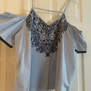 Summer pin stripe top